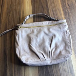 Nee Margot Leather handbag Laptop IPad pink mauve